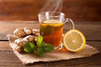Hot tea with added health benefits